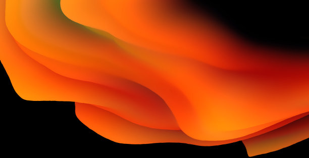 3D橙色和黄色，黑色，多色彩抽象背景图片下载