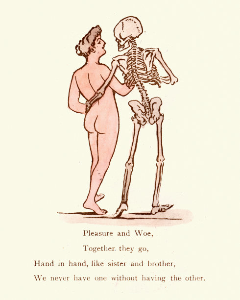 维多利亚时代的讽刺漫画，关于快乐和悲伤图片下载