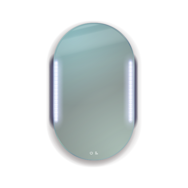 逼真的椭圆形照明镜圆形电图片下载