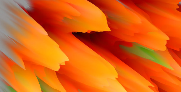 3D橙色和黄色，多色彩抽象背景图片下载