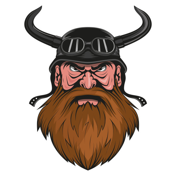 骑摩托车的人。矢量插图的一个人在摩托车头盔和眼镜骑图片下载