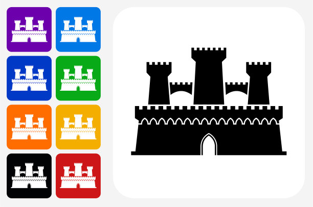 城堡图标广场按钮设置图片下载