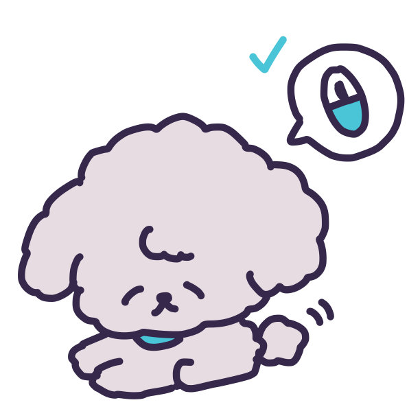 一个可爱的玩具狮子狗与微芯片的插图图片下载