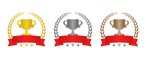 奖杯等级材料套装图片下载