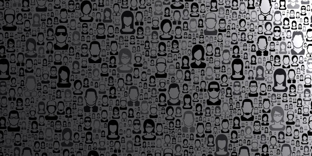 抽象灰色背景-人模式图片下载