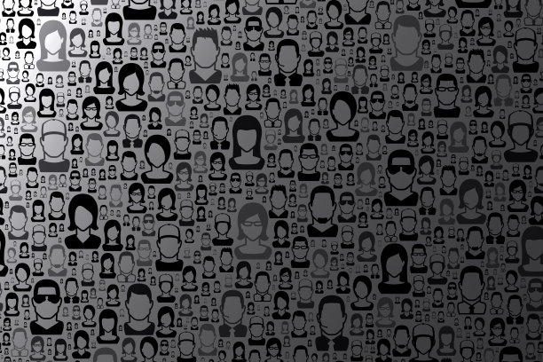 抽象灰色背景-人模式图片下载