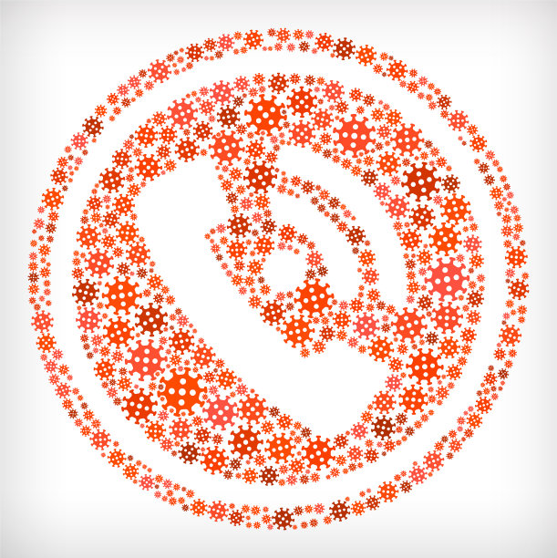 称流感冠状病毒图标模式图片下载