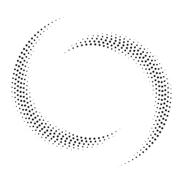 漩涡图案，满是星星图片下载