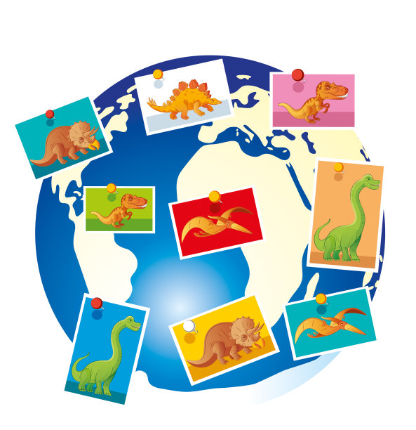 恐龙地图图片下载