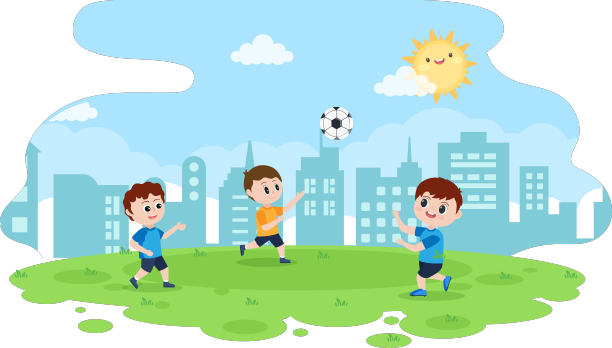 和男孩一起踢足球，穿足球服图片下载