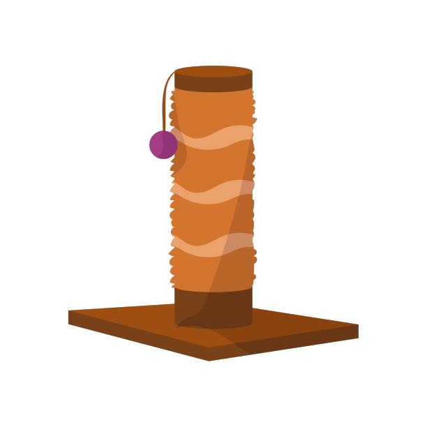 卡通抓挠贴家猫兽医图片下载