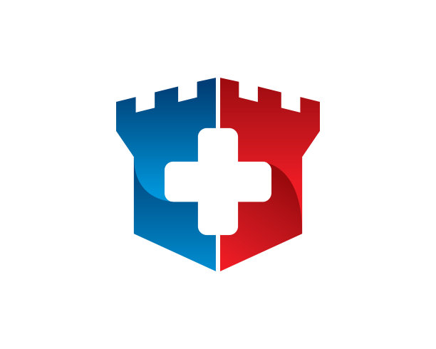 加上城堡标志模板图标符号图片下载