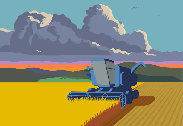 联合收割机图片下载