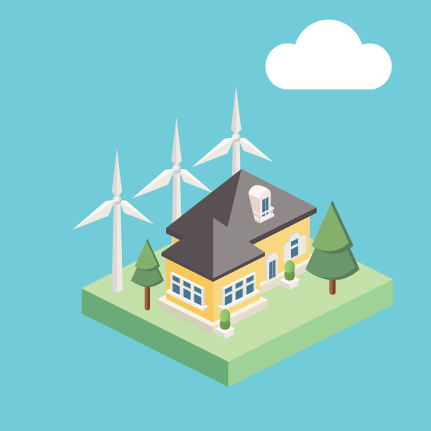 等距建筑概念-单在圆形基地图片下载