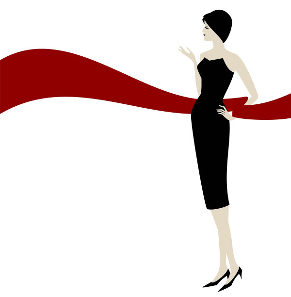 时尚女人的轮廓图片下载