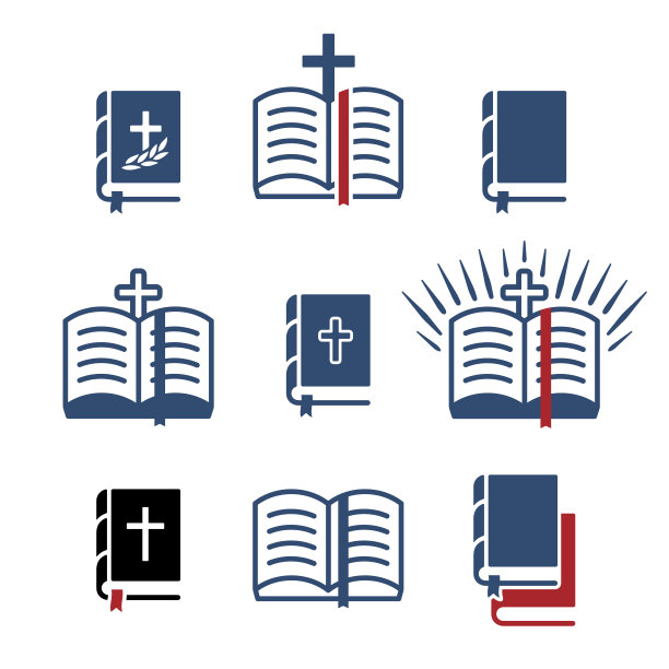 圣经打开书图标图片下载