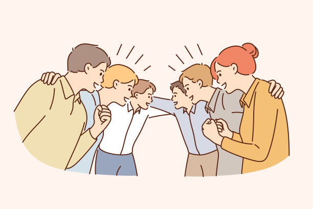 良好的业务团队和合作理念图片下载