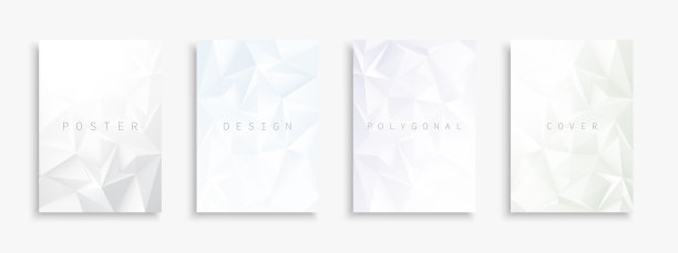 光线色彩的抽象多边形集合图片下载