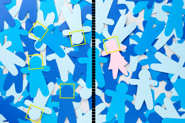 五官分明的男孩和女孩图片下载