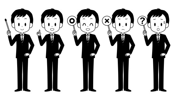 有指示的年轻商人等。图片下载