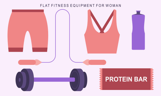 手绘平板女性健身器材图片下载