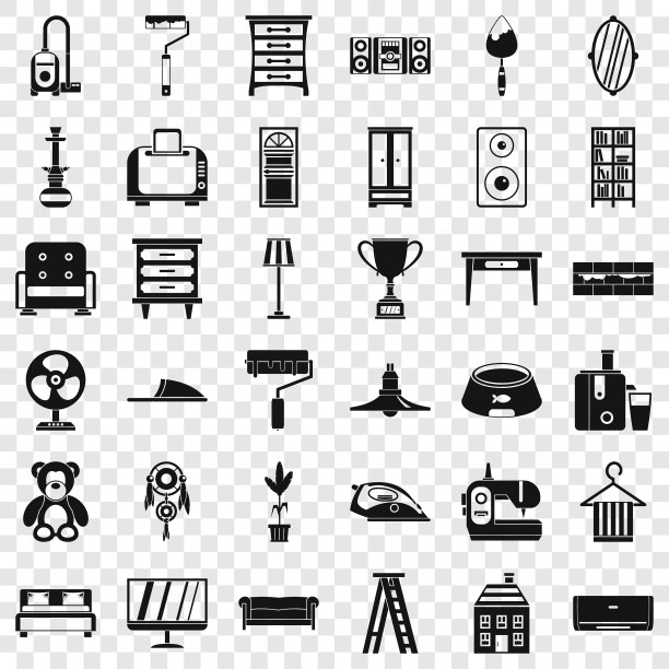 枕头图标设置简单的风格图片下载