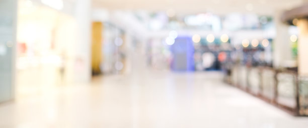 模糊零售商店的商店背景，模糊的杂货产品货架背景拷贝空间的商业展示广告横幅，模糊的咖啡馆柜台与抽象散景光墙纸图片下载