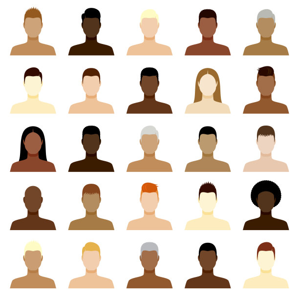 男性头像图标集图片下载