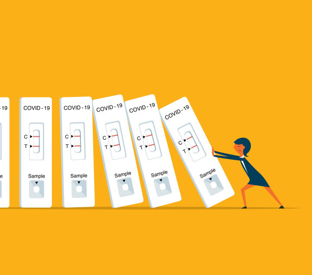 女商人- Covid-19医学测试图片下载