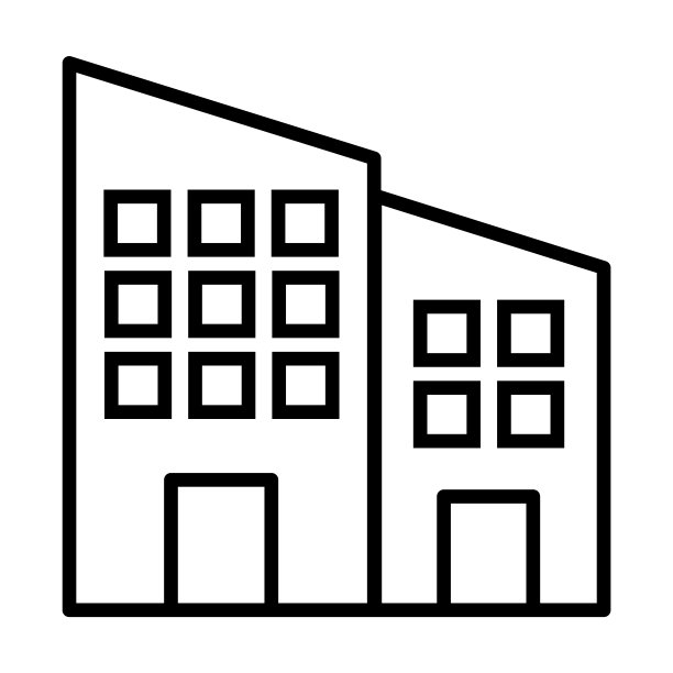 部门图标。瘦线性部门轮廓图标孤立在白色背景。直线矢量系符号，用于网页和手机的符号。图片下载