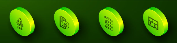 设置等距线消防栓电话图片下载