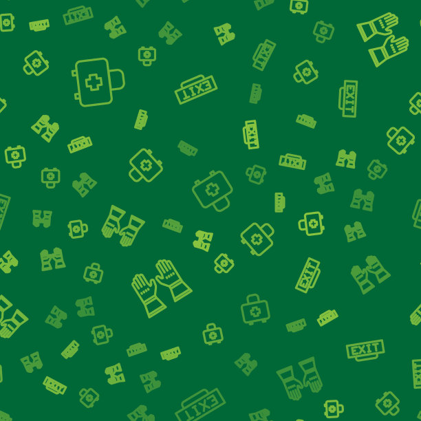 准备急救用品消防手套和图片下载