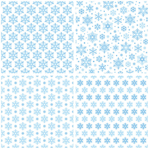 雪花无缝模式图片下载