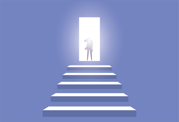 商人与成功之门图片下载