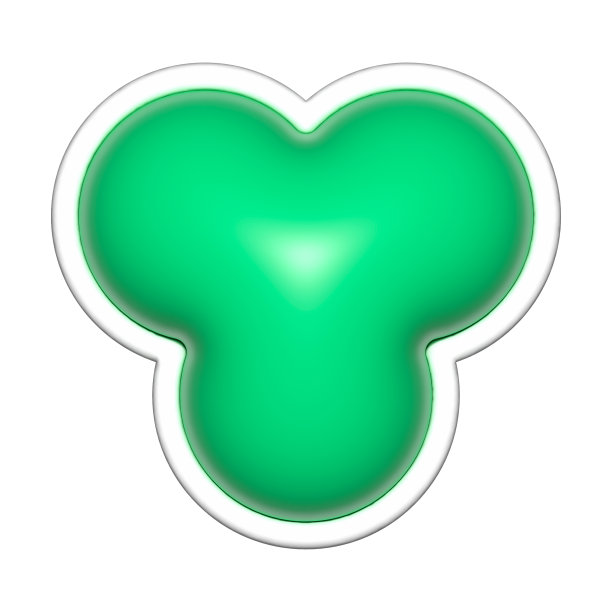 三叶三维形状，几何基本，简单的三叶形状图片下载