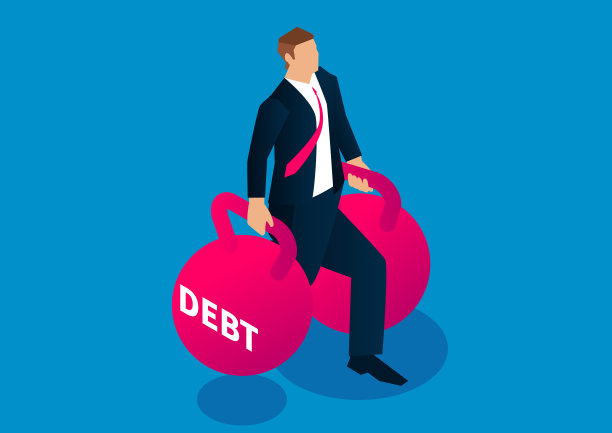 商人举起哑铃进行肌肉力量训练，债务税务压力，商业概念说明图片下载