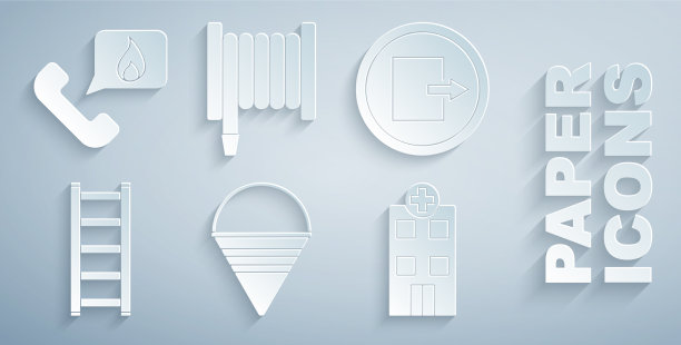 设置消防锥桶出口逃生医疗图片下载