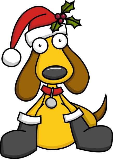 2020年圣诞的小狗图片下载