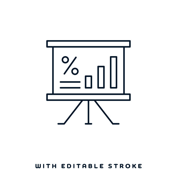 一般统计线图标设计图片下载