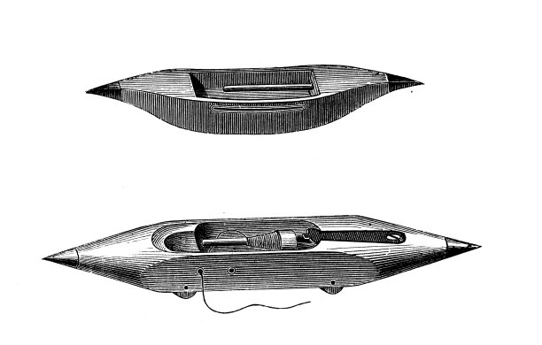 19世纪工业、技术与工艺的古董插画:纺织与时尚工业、梭子图片下载