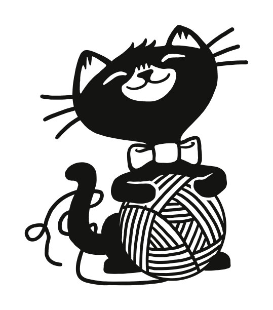 玩毛线球的猫图片下载