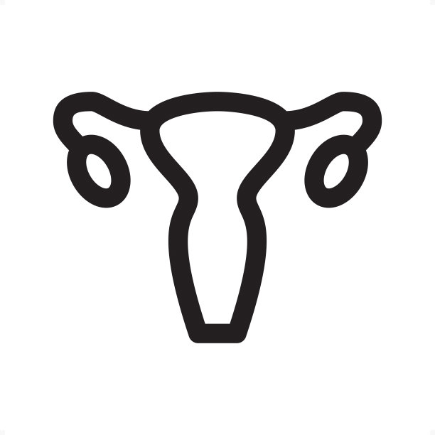 子宫轮廓图标-像素完美标志图片下载