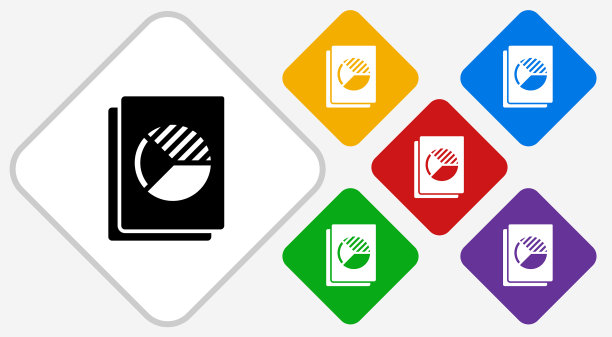 带有饼图图标的文档图片下载