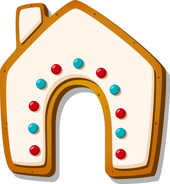 圣诞姜饼甜饼，冬天上釉甜图片下载