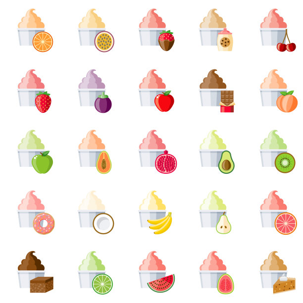 冰淇淋口味图标设置图片下载