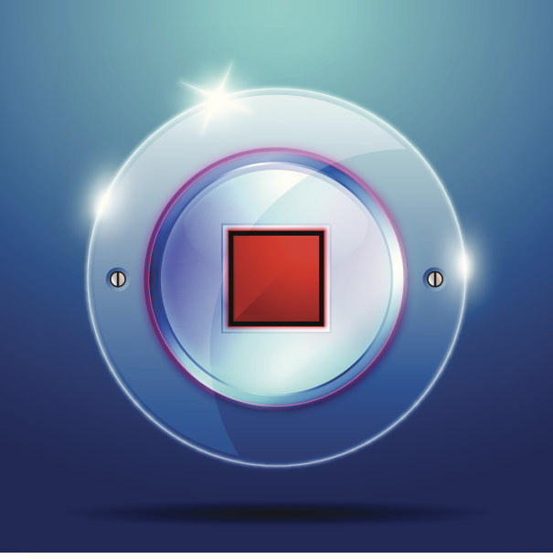 Real Glossy Stop按钮图片下载