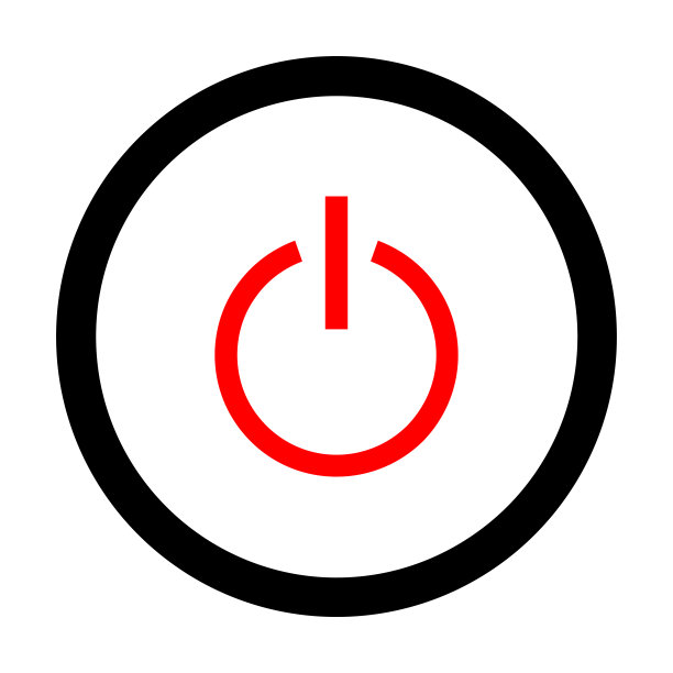 开始按钮平面矢量图标孤立在白色背景图片下载