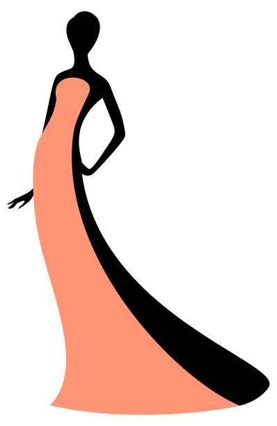 时尚女性的剪影图片下载