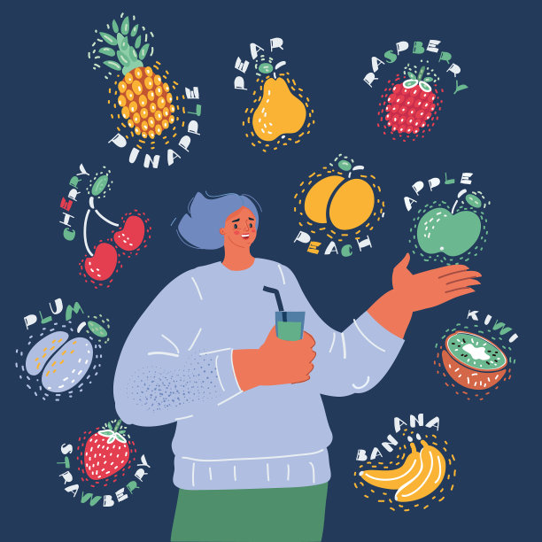 喝健康饮料的女人图片下载