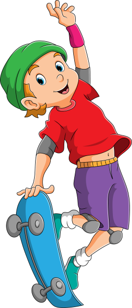 酷男孩正在用图片下载